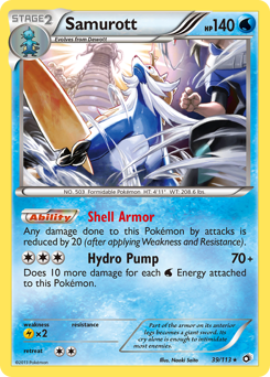 Samurott #39 Samurott - Legendary Treasures - #39 - Pokemon TCG card