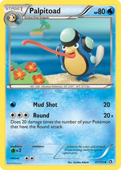 Palpitoad #41 Palpitoad - Legendary Treasures - #41 - Pokemon TCG card