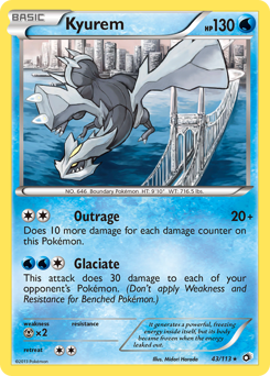 Kyurem #43 Kyurem - Legendary Treasures - #43 - Pokemon TCG card