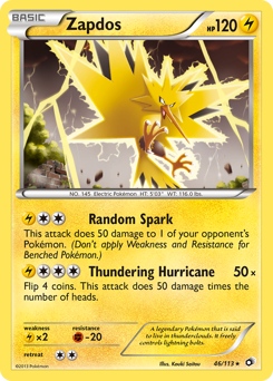 Zapdos - Legendary Treasures - #46 - Pokemon TCG card