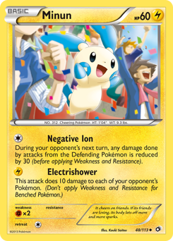 Minun #48 Minun - Legendary Treasures - #48 - Pokemon TCG card