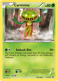 Carnivine #5 Carnivine - Legendary Treasures - #5 - Pokemon TCG card