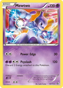Mewtwo #53 Mewtwo - Legendary Treasures - #53 - Pokemon TCG card