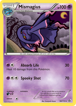 Mismagius - Legendary Treasures - #58 - Pokemon TCG card