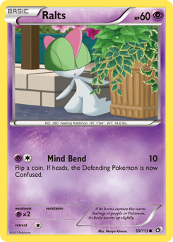 Ralts #59 Ralts - Legendary Treasures - #59 - Pokemon TCG card