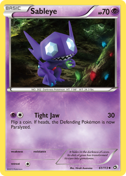 Sableye #61 Sableye - Legendary Treasures - #61 - Pokemon TCG card