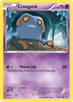 Croagunk - Legendary Treasures - #62 - Pokemon TCG card