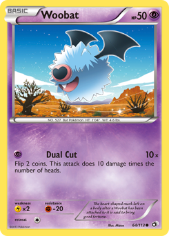 Woobat - Legendary Treasures - #64 - Pokemon TCG card