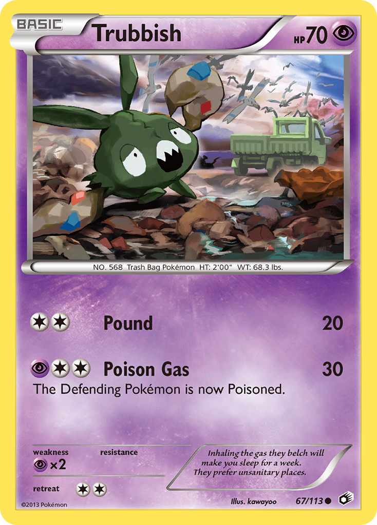 Trubbish - Legendary Treasures - #67 - Pokemon TCG card