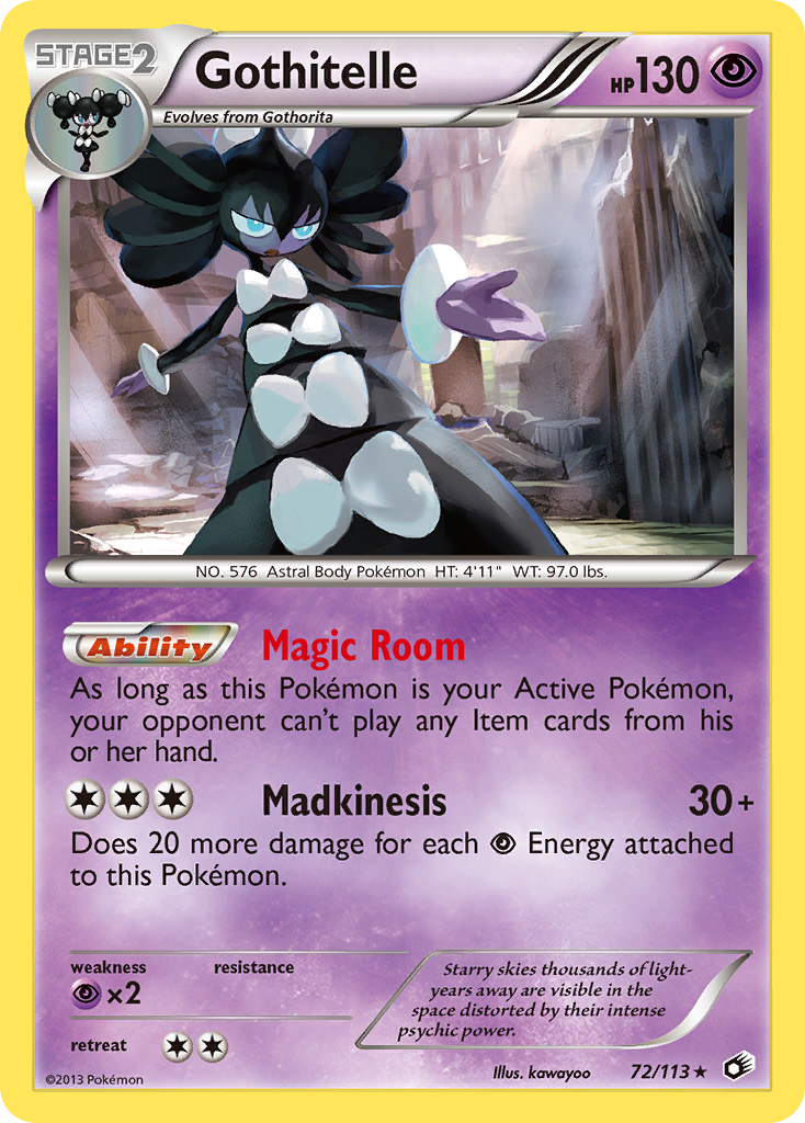 Gothitelle - Legendary Treasures - #72 - Pokemon TCG card