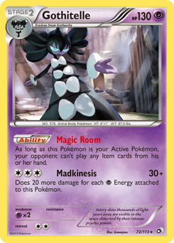 Gothitelle #72 Gothitelle - Legendary Treasures - #72 - Pokemon TCG card