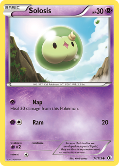 Solosis #74 Solosis - Legendary Treasures - #74 - Pokemon TCG card