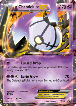 Chandelure-EX - Legendary Treasures - #77 - Pokemon TCG card