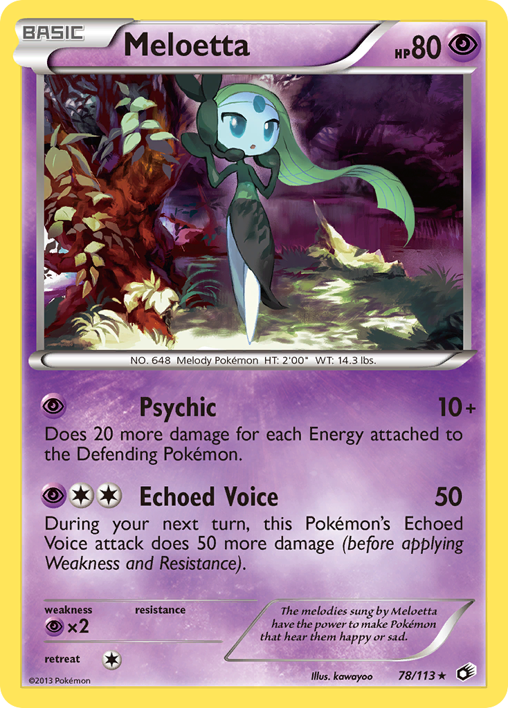 Meloetta - Legendary Treasures - #78 - Pokemon TCG card