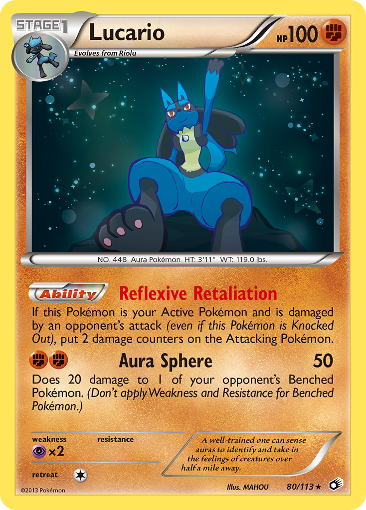 Lucario - Legendary Treasures - #80 - Pokemon TCG card