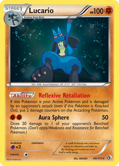 Lucario #80 Lucario - Legendary Treasures - #80 - Pokemon TCG card
