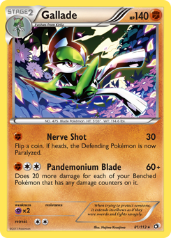 Gallade #81 Gallade - Legendary Treasures - #81 - Pokemon TCG card