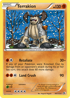 Terrakion #84 Terrakion - Legendary Treasures - #84 - Pokemon TCG card