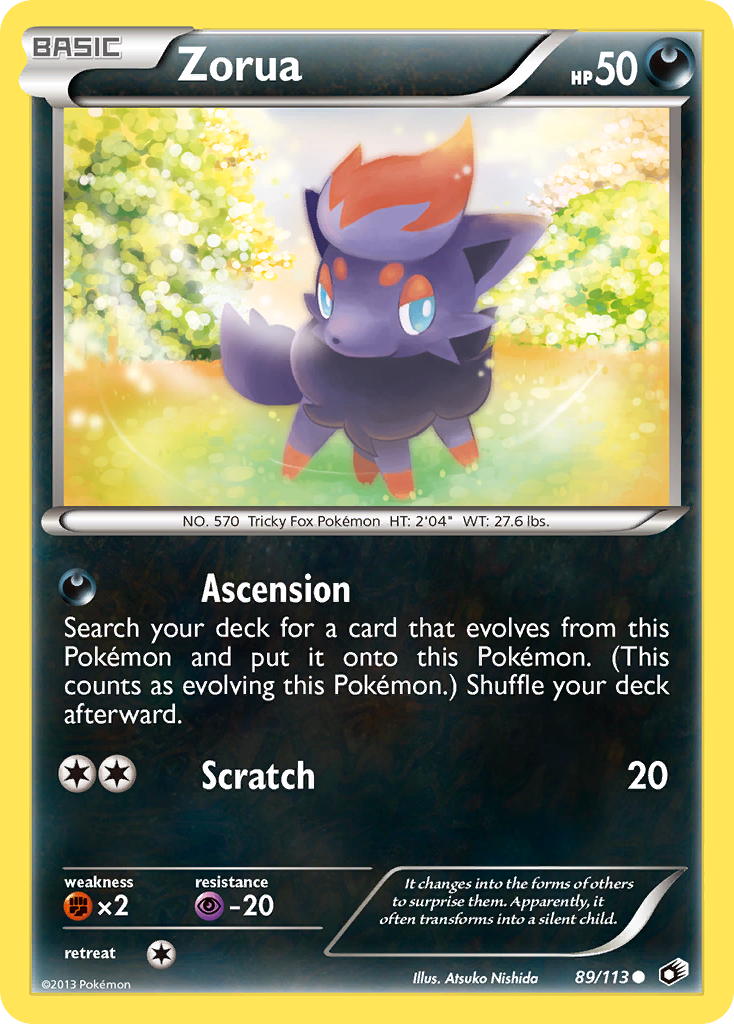 Zorua - Legendary Treasures - #89 - Pokemon TCG card
