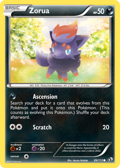 Zorua #89 Zorua - Legendary Treasures - #89 - Pokemon TCG card