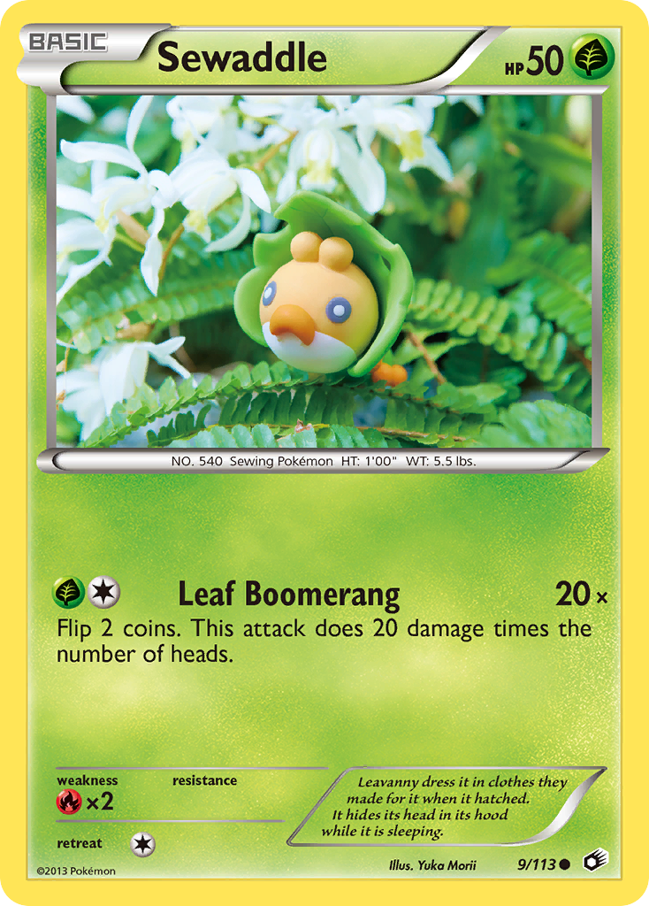 Sewaddle - Legendary Treasures - #9 - Pokemon TCG card