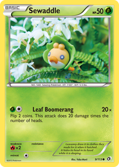 Sewaddle - Legendary Treasures - #9 - Pokemon TCG card