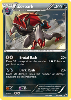 Zoroark - Legendary Treasures - #90 - Pokemon TCG card