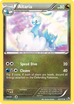 Altaria - Legendary Treasures - #92 - Pokemon TCG card