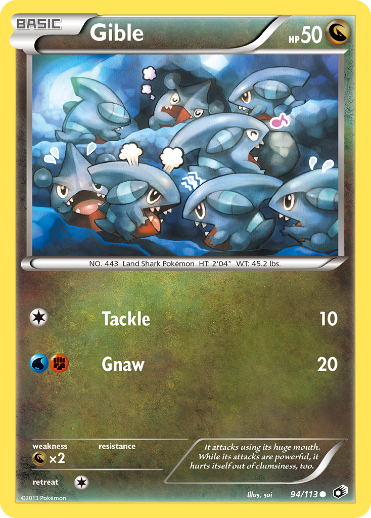 Gible - Legendary Treasures - #94 - Pokemon TCG card