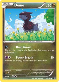 Deino - Legendary Treasures - #97 - Pokemon TCG card