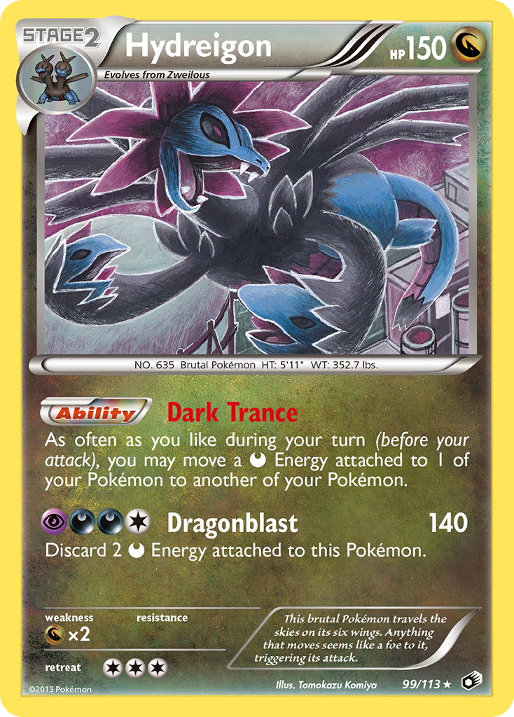 Hydreigon - Legendary Treasures - #99 - Pokemon TCG card