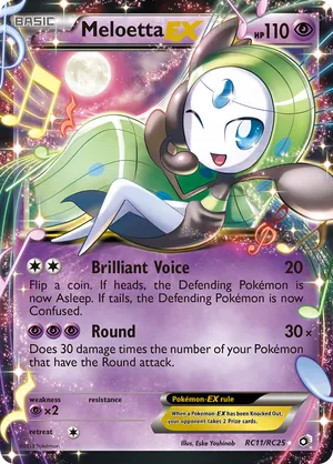 Meloetta-EX #RC11 Meloetta-EX - Legendary Treasures: Radiant Collection - #RC11 - Pokemon TCG card