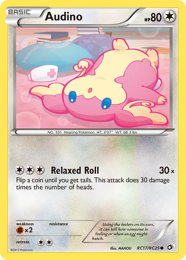 Audino - Legendary Treasures: Radiant Collection - #RC17 - Pokemon TCG card