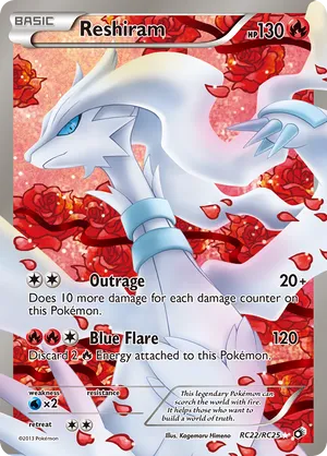 Reshiram #RC22 Reshiram - Legendary Treasures: Radiant Collection - #RC22 - Pokemon TCG card