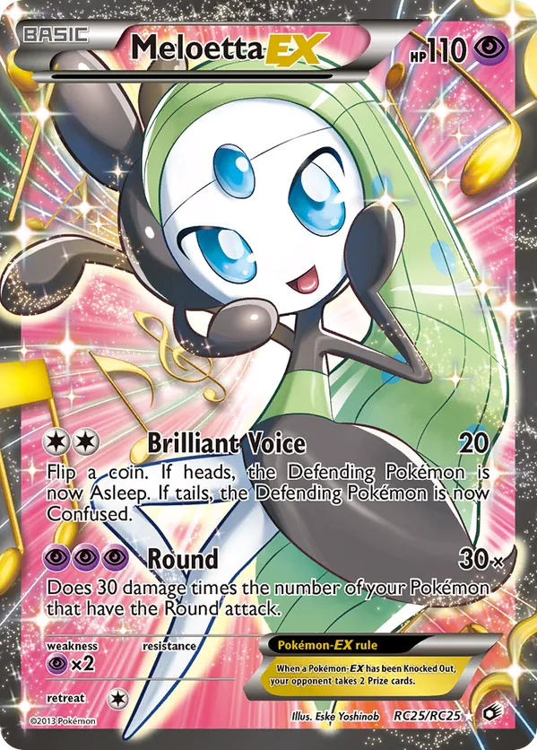 Meloetta-EX - Legendary Treasures: Radiant Collection - #RC25 - Pokemon TCG card
