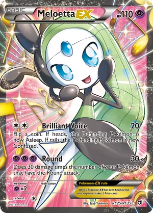 Meloetta-EX #RC25 Meloetta-EX - Legendary Treasures: Radiant Collection - #RC25 - Pokemon TCG card