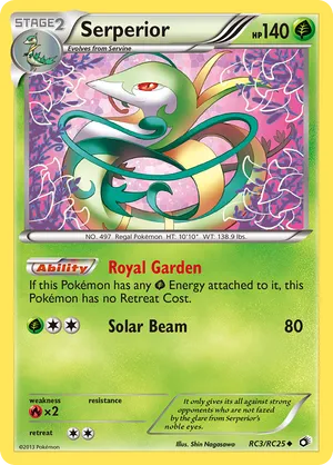Serperior #RC3 Serperior - Legendary Treasures: Radiant Collection - #RC3 - Pokemon TCG card