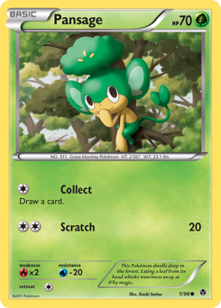 Pansage - Emerging Powers - #1 - Pokemon TCG card