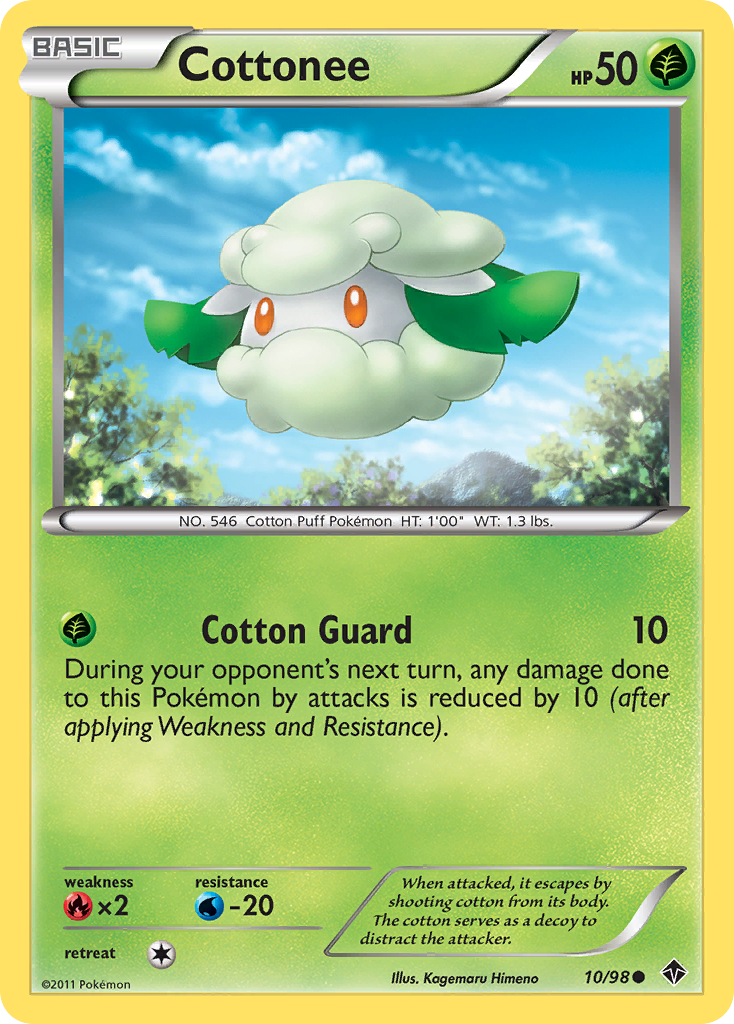 Cottonee - Emerging Powers - #10 - Pokemon TCG card