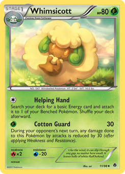Whimsicott #11 Whimsicott - Emerging Powers - #11 - Pokemon TCG card