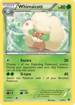 Whimsicott #12 Whimsicott - Emerging Powers - #12 - Pokemon TCG card