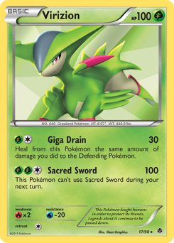 Virizion - Emerging Powers - #17 - Pokemon TCG card