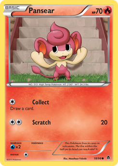 Pansear - Emerging Powers - #18 - Pokemon TCG card