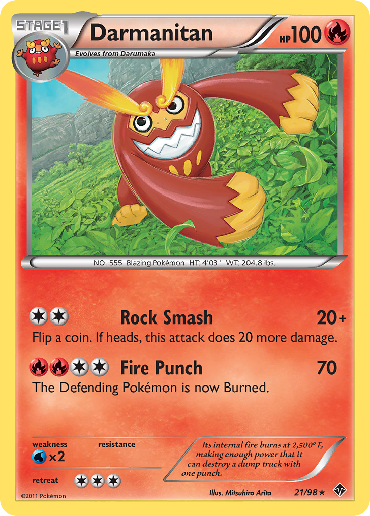 Darmanitan - Emerging Powers - #21 - Pokemon TCG card