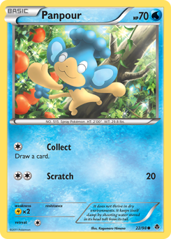 Panpour #22 Panpour - Emerging Powers - #22 - Pokemon TCG card