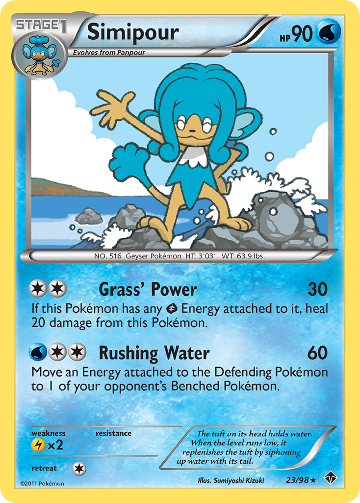 Simipour - Emerging Powers - #23 - Pokemon TCG card