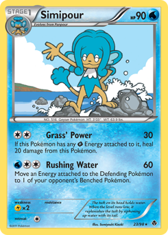Simipour #23 Simipour - Emerging Powers - #23 - Pokemon TCG card