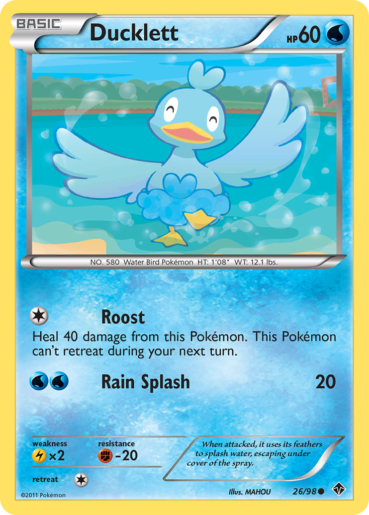 Ducklett - Emerging Powers - #26 - Pokemon TCG card