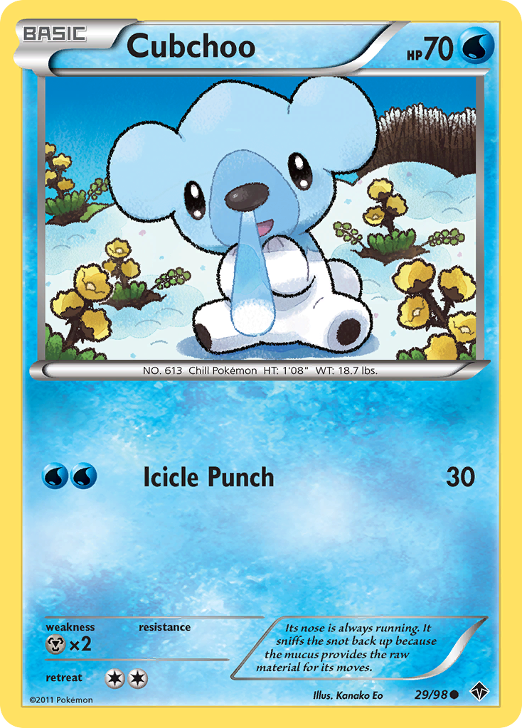 Cubchoo - Emerging Powers - #29 - Pokemon TCG card