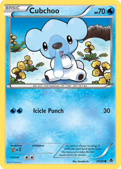 Cubchoo #29 Cubchoo - Emerging Powers - #29 - Pokemon TCG card